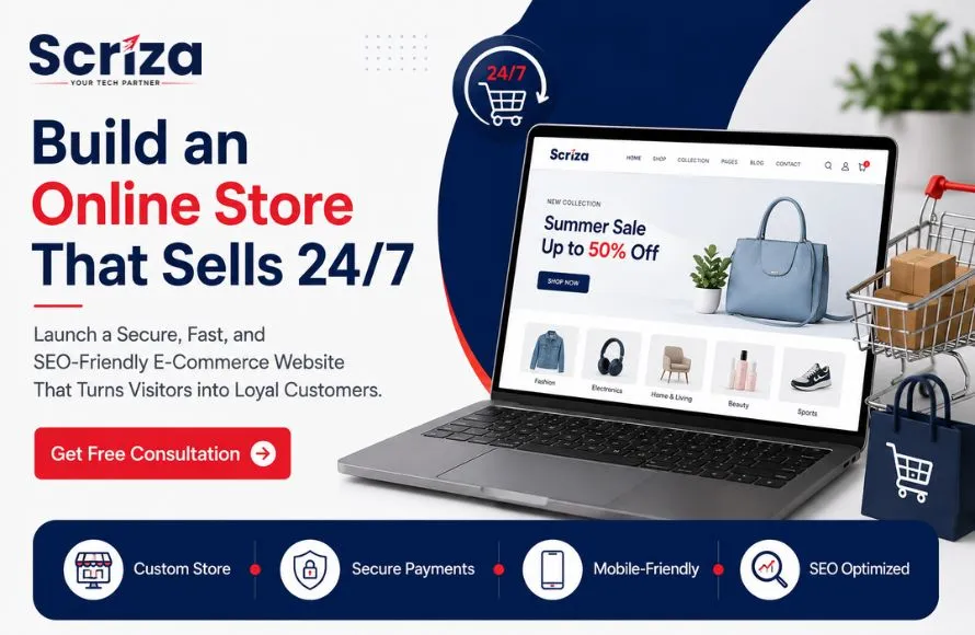 E-Commerce Website Development Services in Delhi NCR: Build an Online Store That Sells with Scriza Pvt. Ltd.