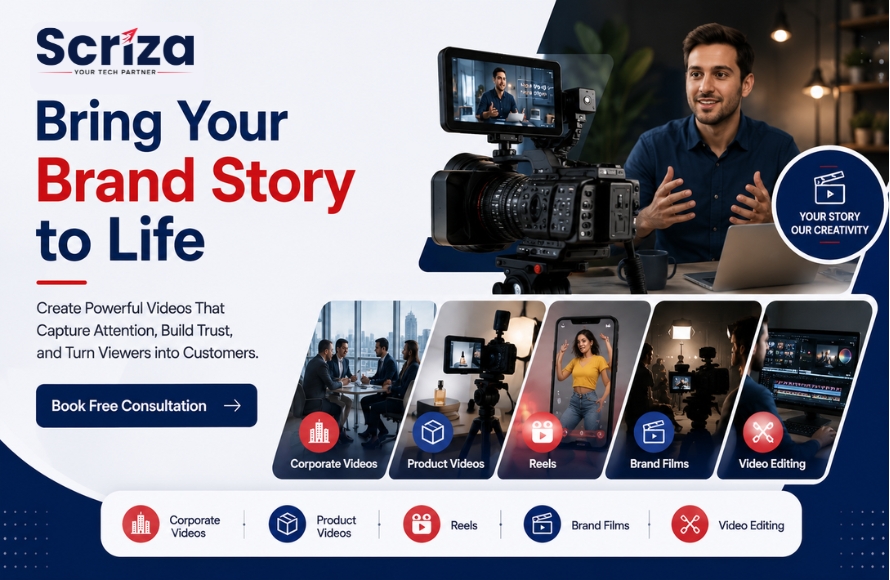 Professional Video Production Services in Delhi NCR: Tell Your Brand Story with Scriza Pvt. Ltd.